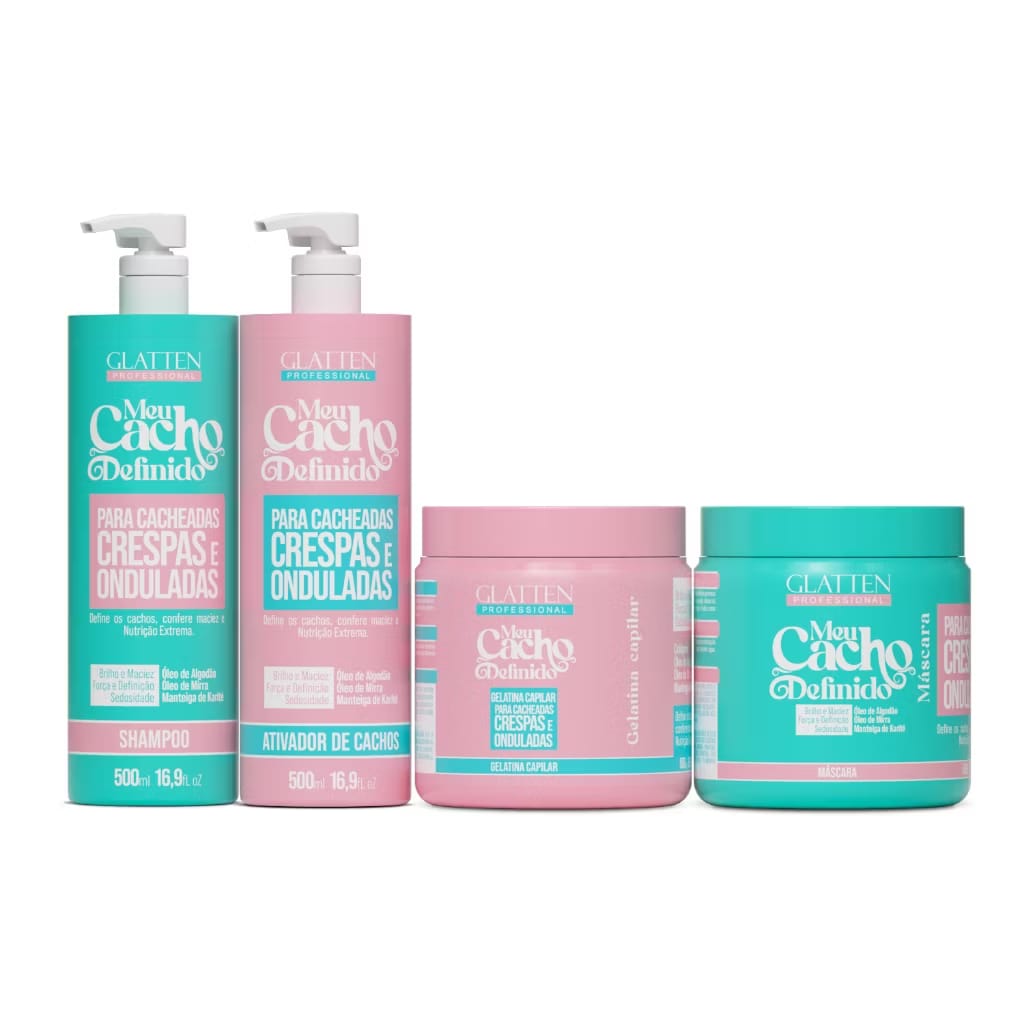Kit de Nutrição Para Cabelos Cacheados